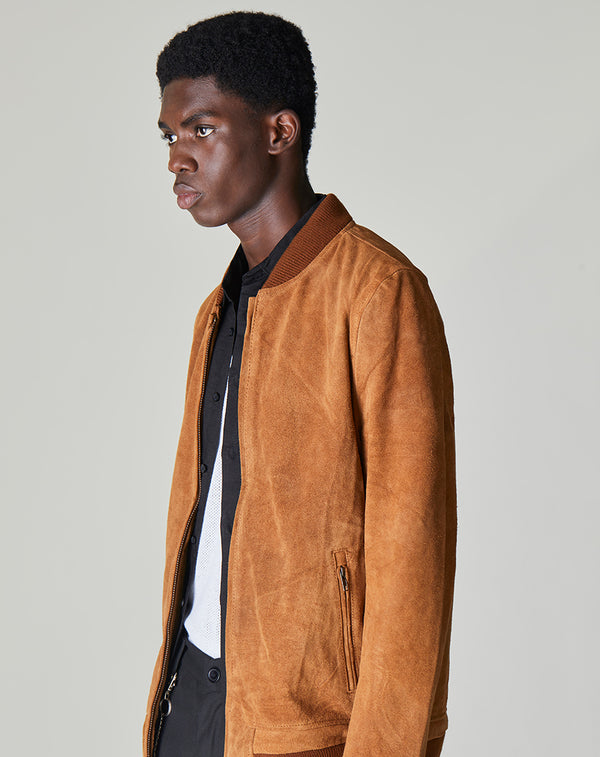 Bellfield leather 2025 aviator jacket