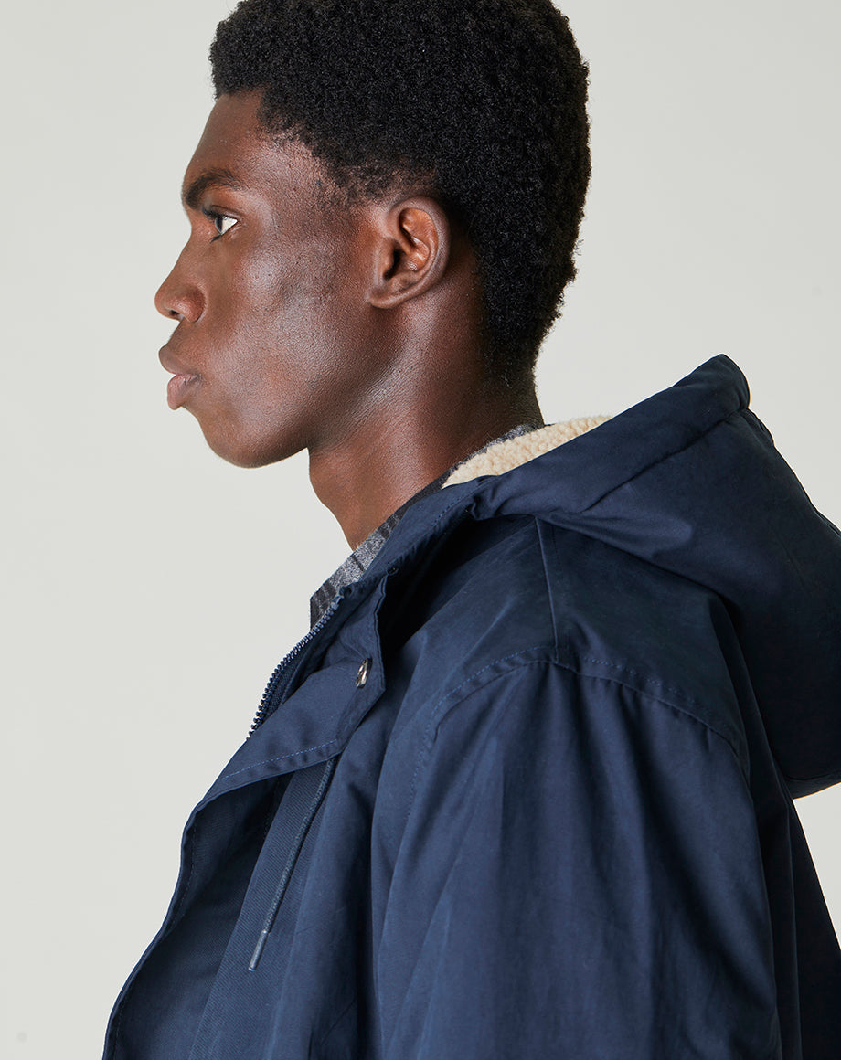 papier 2023aw Anorak Parker/navy papier | chidori.co