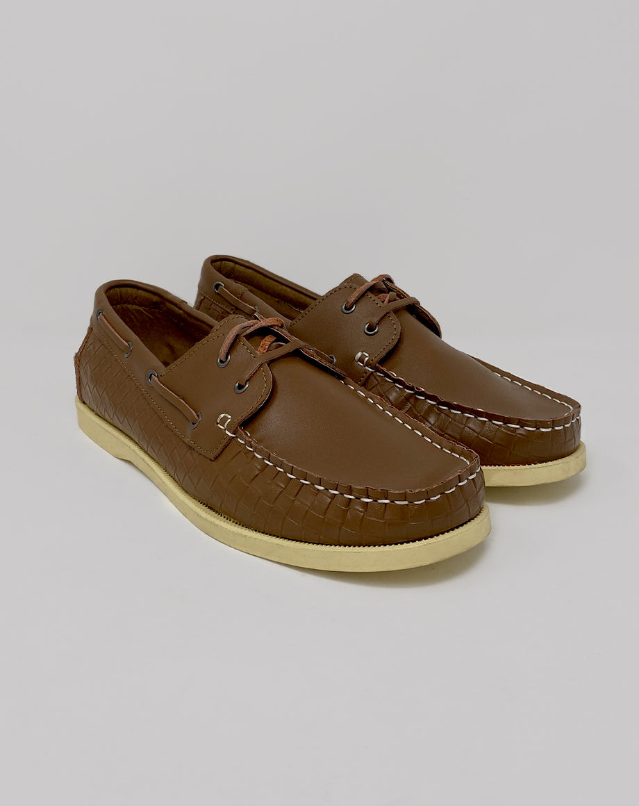 Mens tan boat on sale shoes