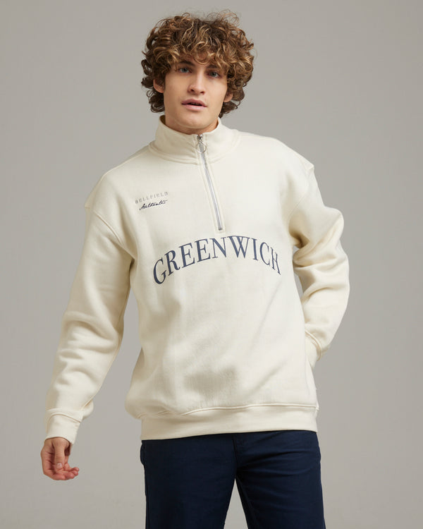 GOREVILLE MEN S 1 4 ZIP SWEATSHIRT IVORY