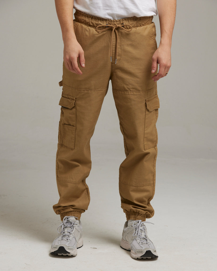 BAM Loose Baggy Cargo Pants for Mens - 100% Cotton Beige Cargo Pant for  Summer - Slim Fit Casual Drawstring Elastic Waist Pants - Comfortable Home  Wear and Gym (Beige, 34): Buy
