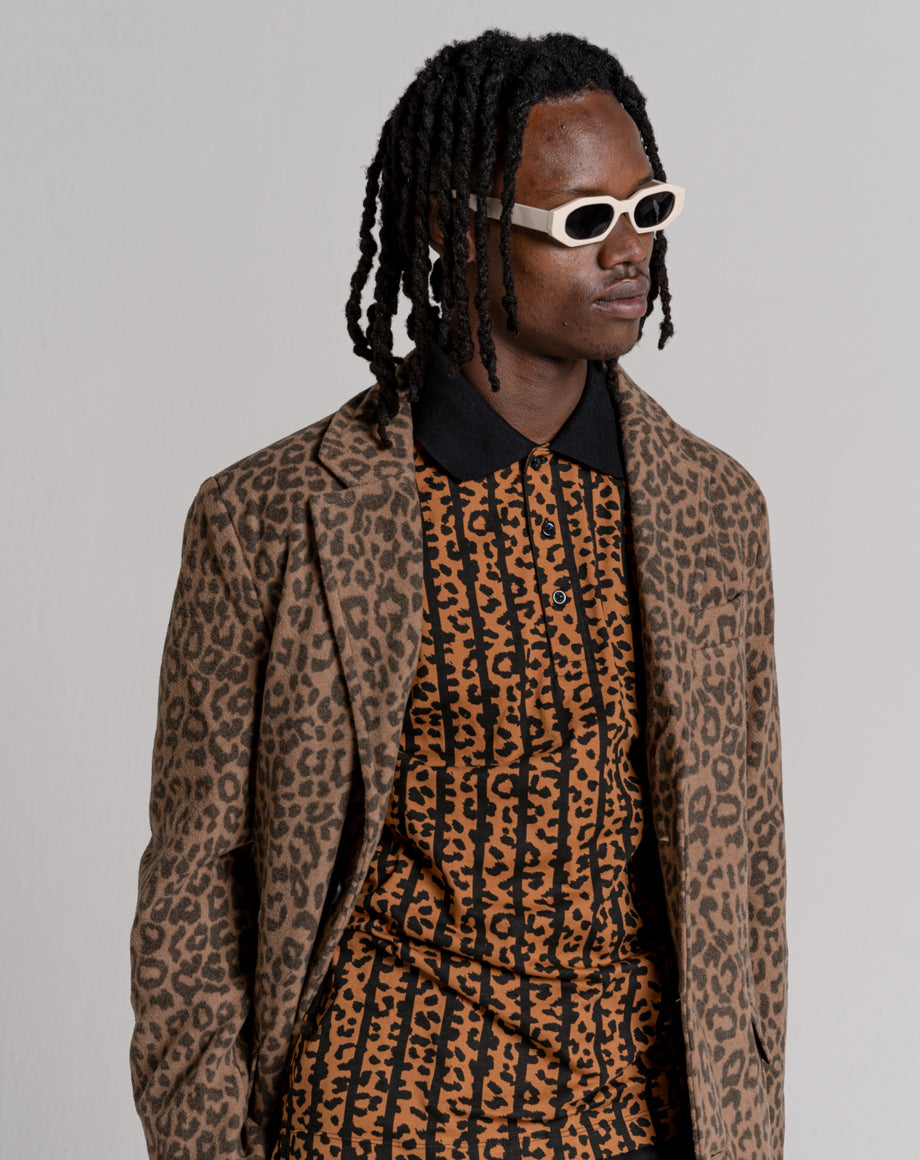 Leopard-print satin varsity jacket in brown - Dries Van Noten | Mytheresa