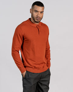 Long sleeve hotsell orange polo