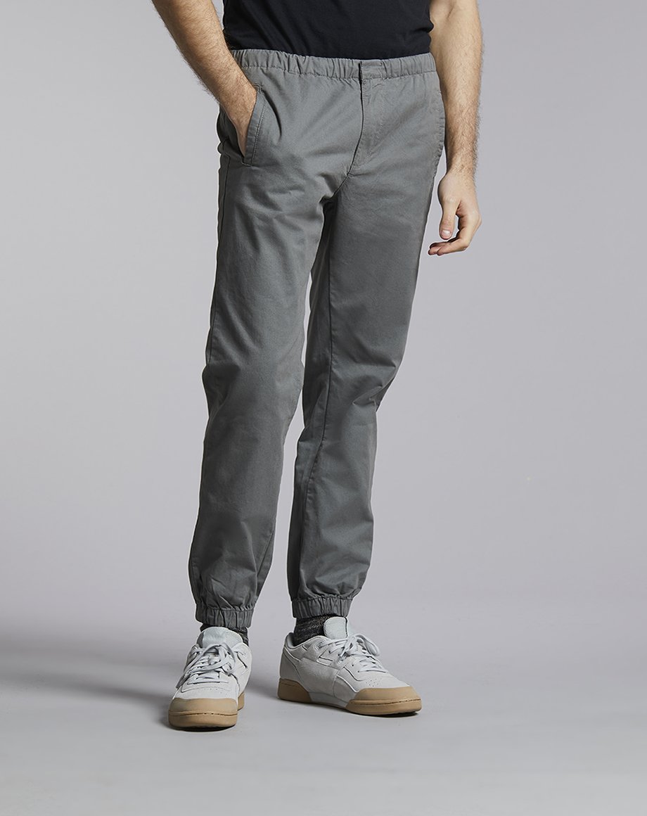 Iron grey super 100s pure wool cuffed Trousers